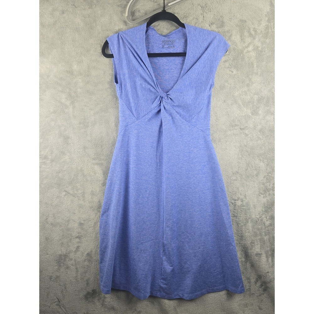 Patagonia Dress Womens Size XS Blue Seabrook Bandha Twist Front Performance